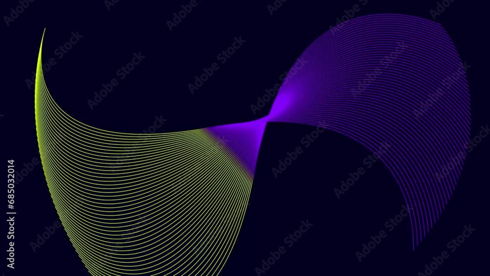 Poster abstract geometric lines. abstract multicolored spiral line animated