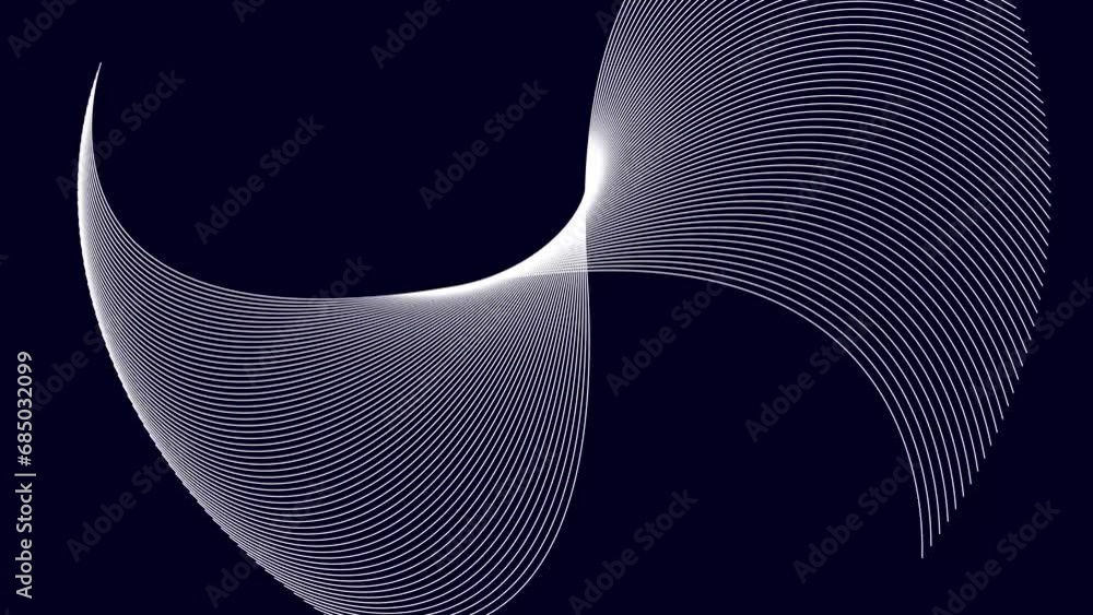 Poster abstract geometric lines. abstract multicolored spiral line animated