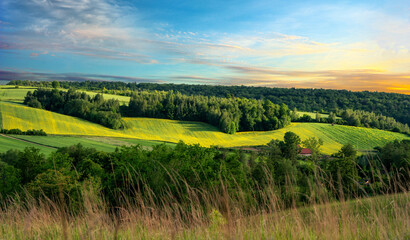 Krajobraz Góry Świętokrzyskie Poland