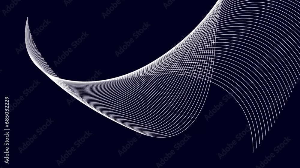Poster abstract geometric lines. abstract multicolored spiral line animated