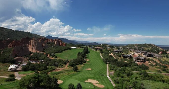 4k drone Golf Course in Red Rocks 5/5