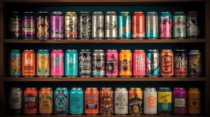 alcohol craft beer drink craft beer cans illustration can design, pint lager, icon brewing alcohol craft beer drink craft beer cans - Powered by Adobe