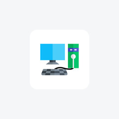 Computer, Technology, Innovation, flat color icon, pixel perfect icon