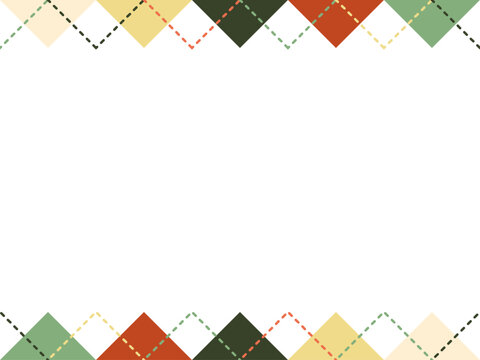 argyle pattern frame Christmas color