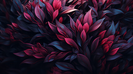 red flowers on black