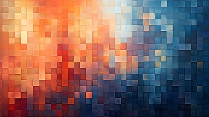 Abstract pattern using digital pixelation combining pixels of different sizes and colors to create a visually intriguing and modern composition, background image, AI generated