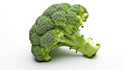 Fresh vegetables, organic vegetables,Broccoli on white background,