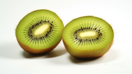 Close-up Kiwi on white background, healthy food
