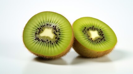 Close-up Kiwi on white background, healthy food