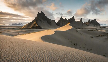 Sand dunes on the Stokksnes.