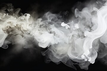 Background. Monochrome Smoke Clouds. Captivating Majesty