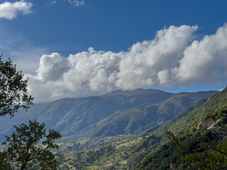 Panoramic view of the Aspromonte national park