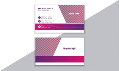 Business card template design use for company or business