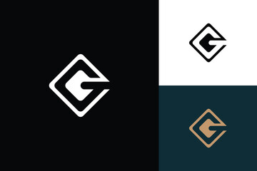 letter g monogram vector logo design