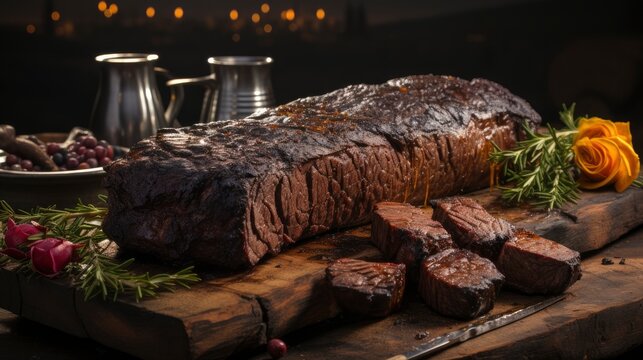 Steak On Bone Tomahawk Black Wooden , Background Images , Hd Wallpapers, Background Image