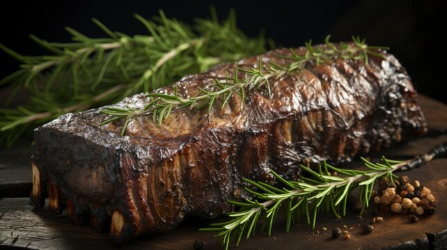 Steak On Bone Tomahawk Black Wooden , Background Images , Hd Wallpapers, Background Image