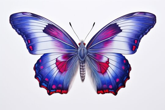 AI generated illustration of a drawing of a butterfly