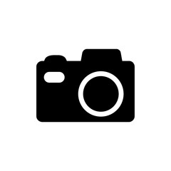 Camera icon vector. Photo illustration sign. Photo studio symbol or logo.