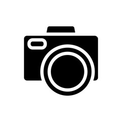 Camera icon vector. Photo illustration sign. Photo studio symbol or logo.