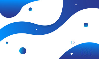 Abstract blue liquid background. Fluid shapes composition. Eps10 vector