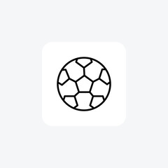Obraz premium Soccer ball, Precision Design, High Durability,Line Icon, Outline icon, vector icon, pixel perfect icon