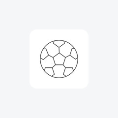 Obraz premium Soccer ball, Precision Design, High Durability, thin line icon, grey outline icon, pixel perfect icon