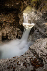 Arzino waterfall in the province of Udine.
Silky water in long exposure, Italian waterfall.