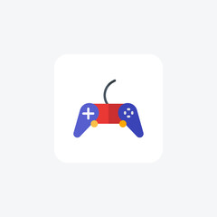 Gaming systems, flat color icon, pixel perfect icon