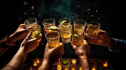 background shot tequila drink tequila illustration s alcohol, party bar, lime salt background shot tequila drink tequila - Powered by Adobe