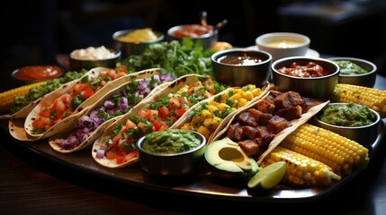 Fototapeta na wymiar Mexican Food Many Dishes Cuisine Mexico , Background Images , Hd Wallpapers, Background Image