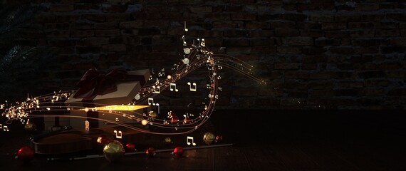 Christmas Carols - 3D Illustration © Alexander Limbach