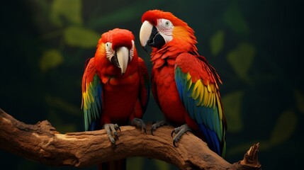 Fototapeta premium blue and yellow macaw ara