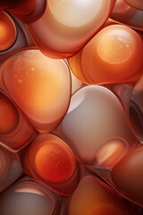 Abstract background with soft 3d shapes 