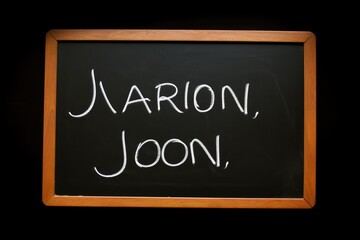 Obraz premium Welcome japan, written on a blackboard, Handwriting the text 
