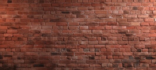 Vintage Red Brick Wall. Old Grunge Texture Brickwall. Urban, Aged, Abstract Background
