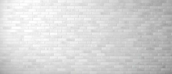 White Brick Wall Modern Urban Texture. Vintage Grunge Background, Copy Space