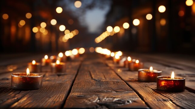 Empty Wood Table Top Blur Night , Background Images , Hd Wallpapers, Background Image