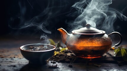 beverage hot tea drink steaming illustration aroma table, breakfast healthy, liquid mug beverage hot tea drink steaming