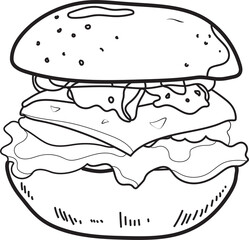 Hamburger outline