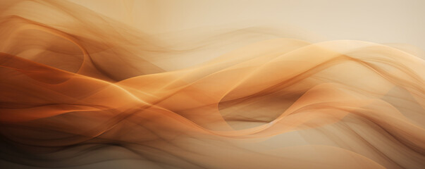 Abstract soft waiving lines smoke background in earthy tones