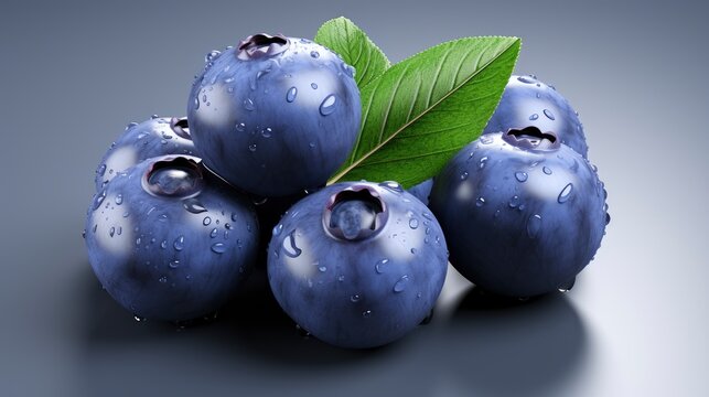 Blueberry Isolated Blueberries Top View Leaves , Background Images , Hd Wallpapers, Background Image