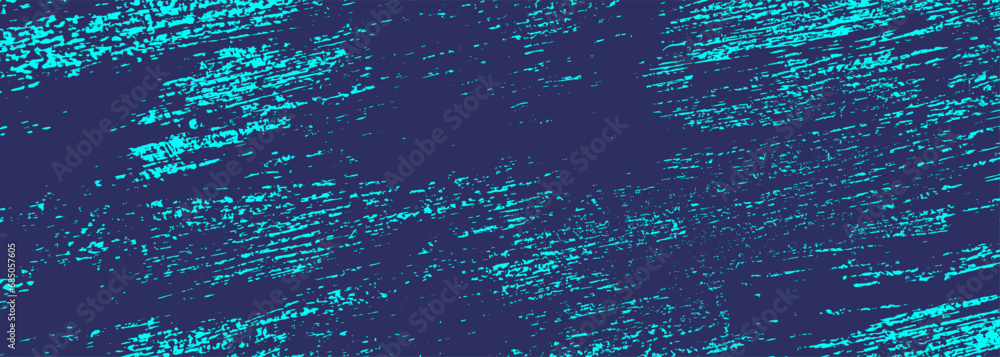 Poster grungy vector blue color texture for your design. dusty scratchy surface. diagonal brush stroke grun