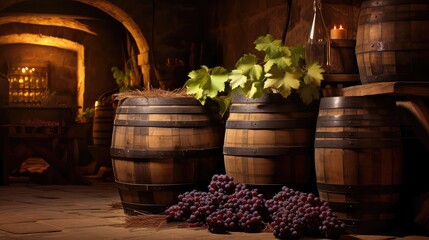 vine grape wine drink wine barrel cellar illustration alcohol ry, food beverage, making bar vine grape wine drink wine barrel cellar - obrazy, fototapety, plakaty