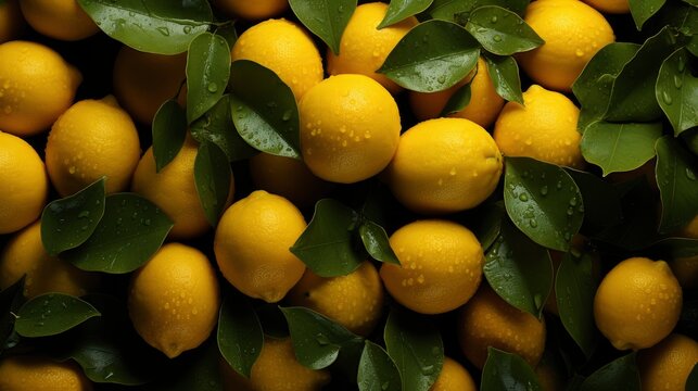 Colorful Pattern Made Citrus Fruits Leaves , Background Images , Hd Wallpapers, Background Image