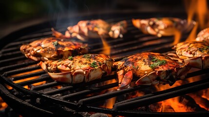 tasty crab seafood food grilled illustration cuisine ocean, delicacy butter, claws legs tasty crab seafood food grilled