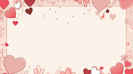 valentine vector Arrange the composition