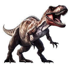 Rex dinosaur isolated on transparent background