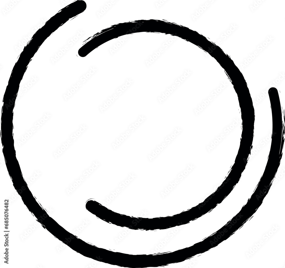 Poster loading circles vector icon in grunge style