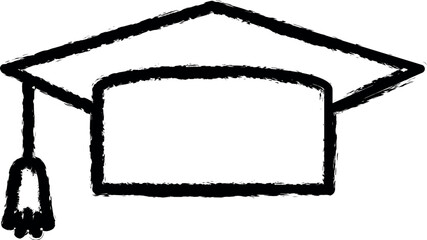 university sign vector icon in grunge style