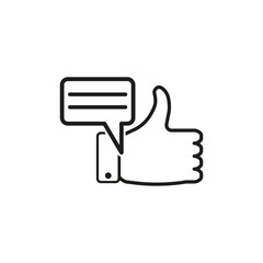 Obraz premium Feedback icon. Vector illustration. EPS 10.